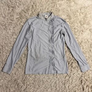 Women’s XS Blue Dada Sport Long Sleeve Horseback Riding Show Shirt. Good Cond.